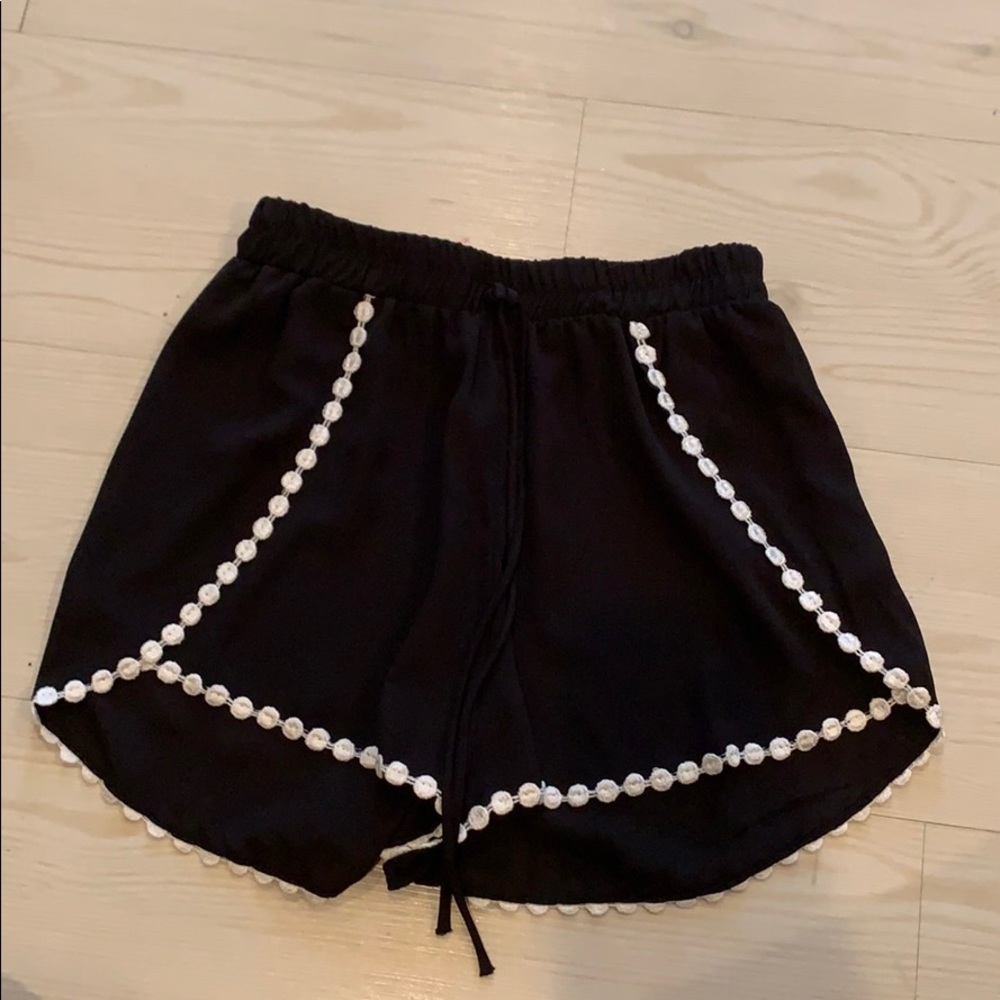 Black dress shorts